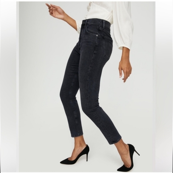 Agolde Nico Button Fly Jeans - Picture 1 of 8